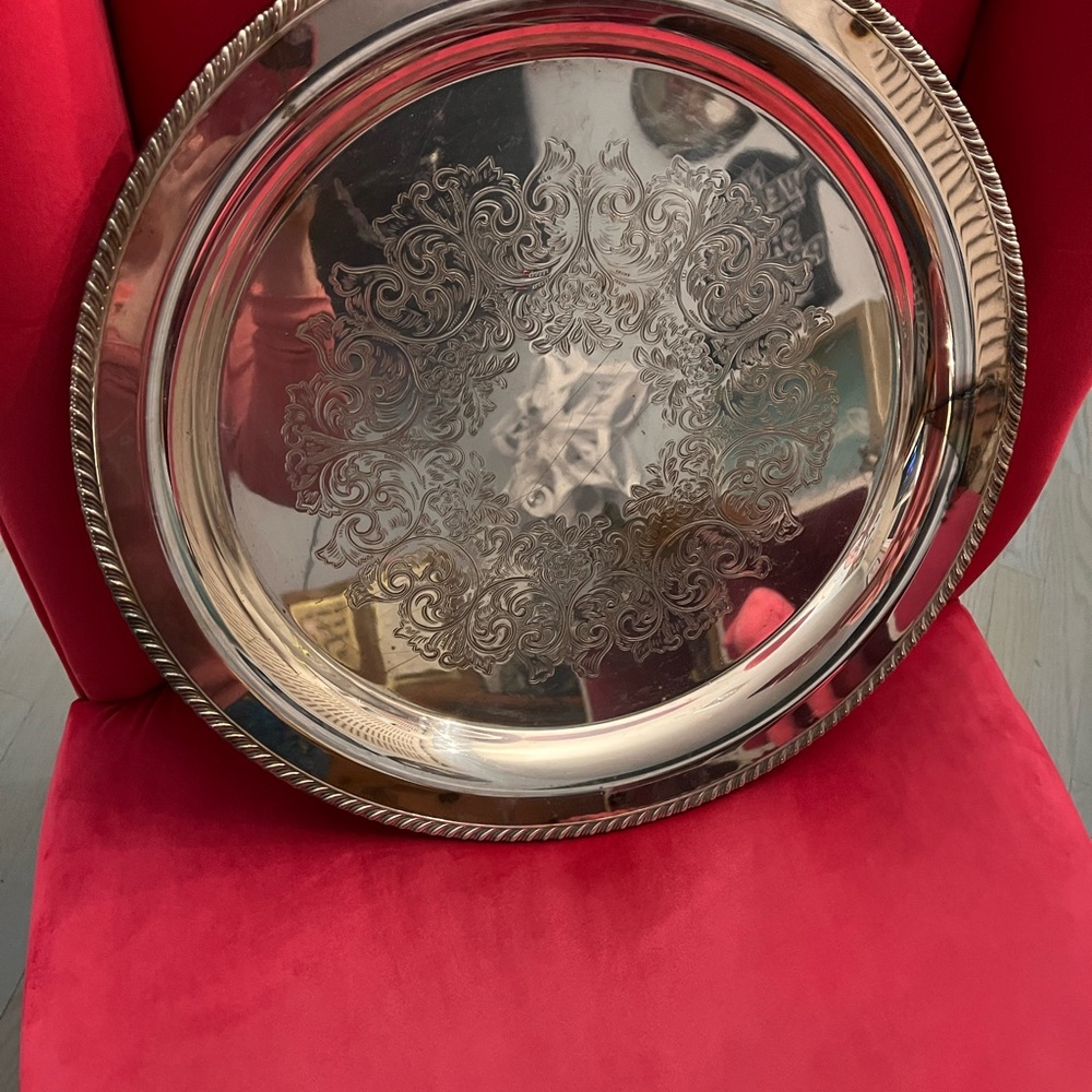 🍽️WMA ROGERS SILVER SERVING PLATTER🍽️ - Picture 2 of 8